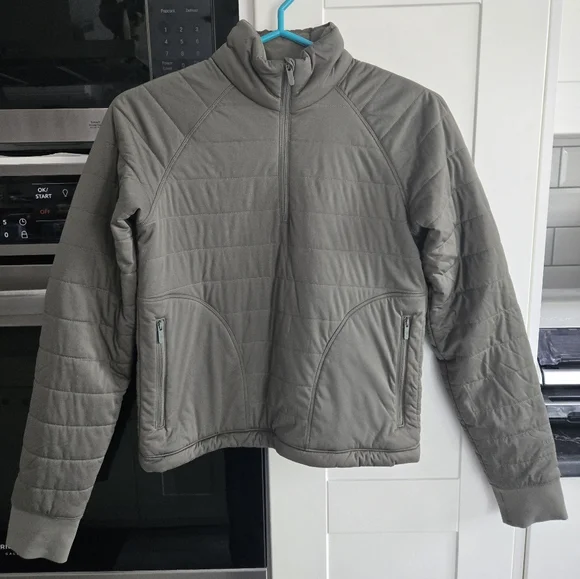 Olive Quilted Jacket - Picture 1 of 2